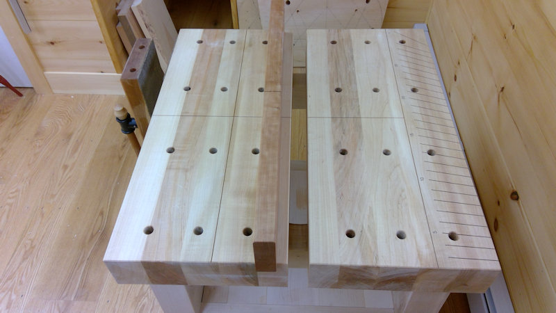 Gap Stop for Split Top Bench